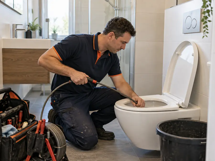 Monteur van Loodgieter Apeldoorn Ontstoppingsbedrijf aan het werk in Apeldoorn